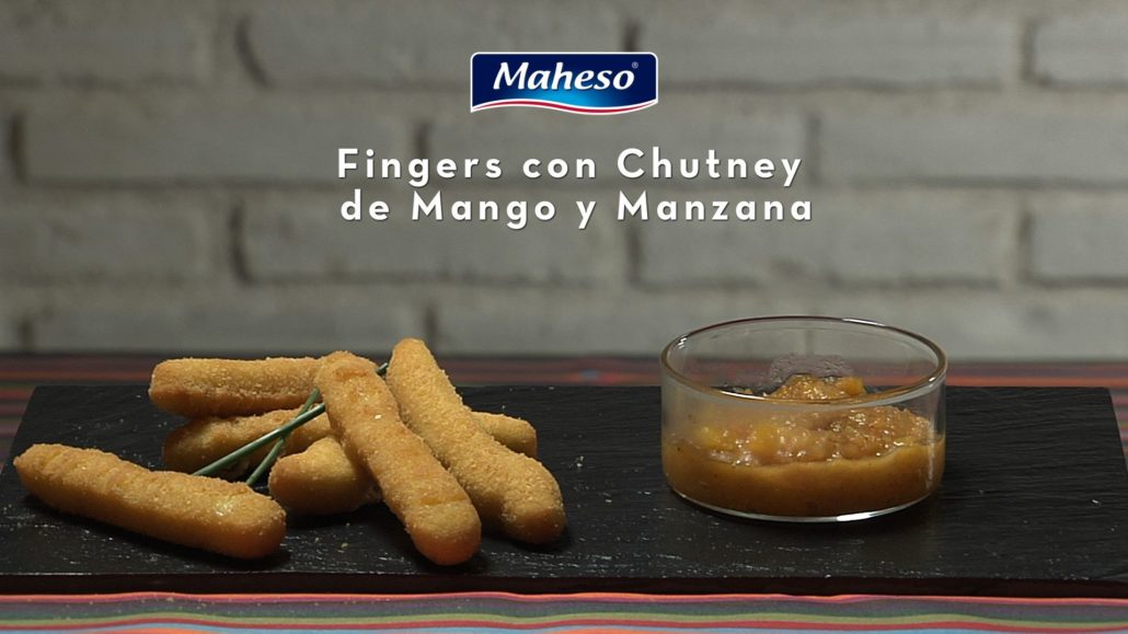 Fingers de Pollo Sin Gluten con Chutney